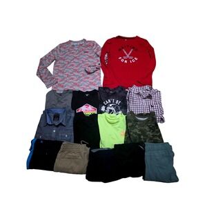 Lot Bundle Youth Boys Mix Brand Casual Clothes 15pc XL4-16 ALLSEASON
